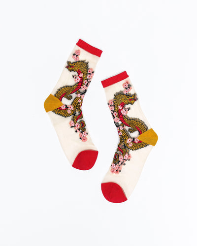 Sock candy year of the dragon socks for women lunar new year socks